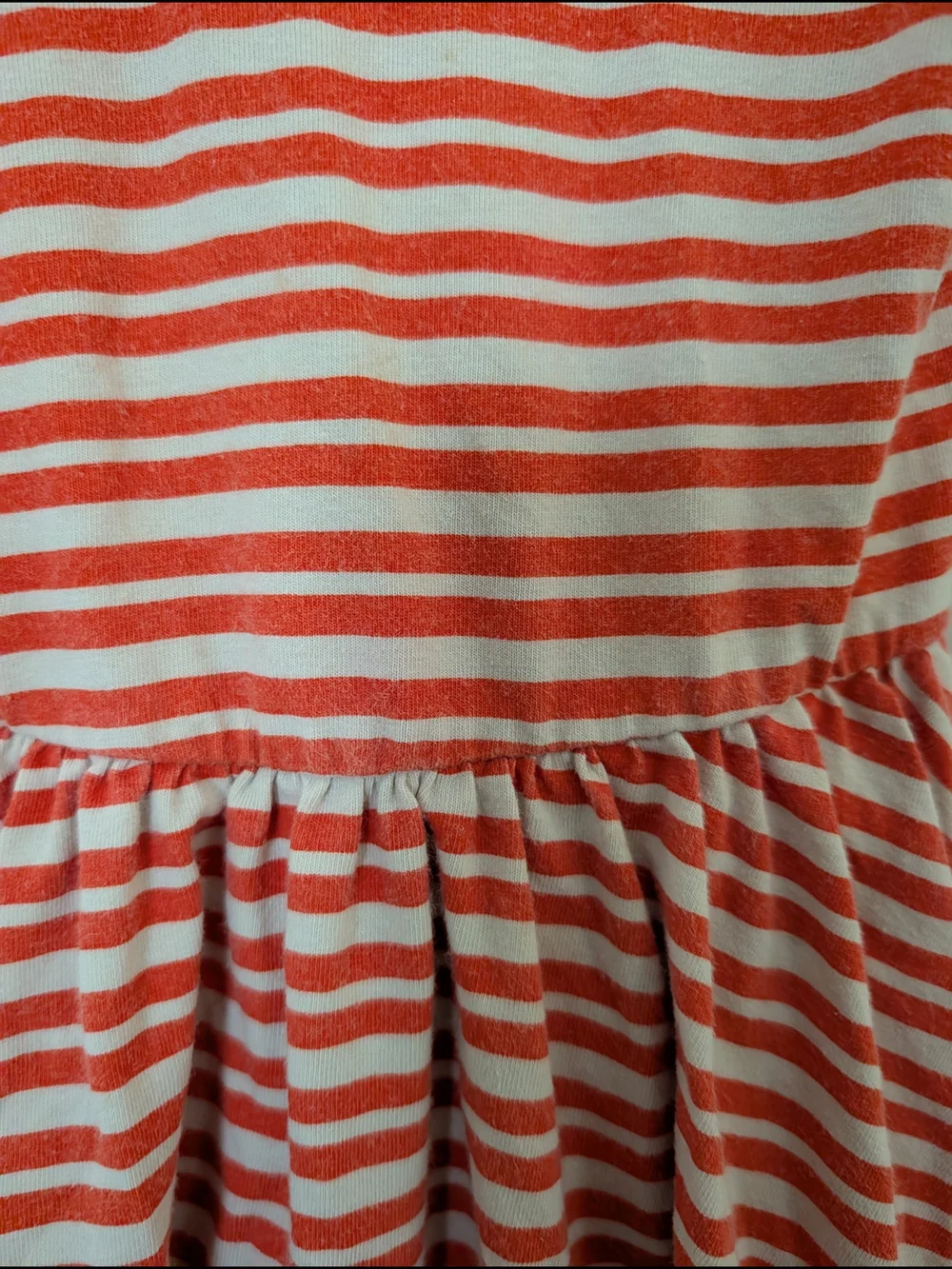 Alice and Ames 3T Toddler Girls' Striped Tank Dress - Coral and Beige